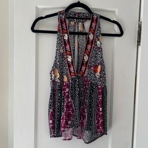 Free People Floral Top